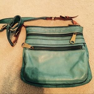 Aqua Fossil crossbody