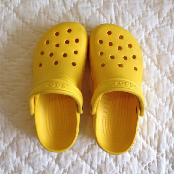 Yellow crocs