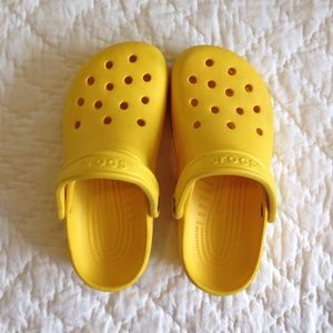 Yellow crocs