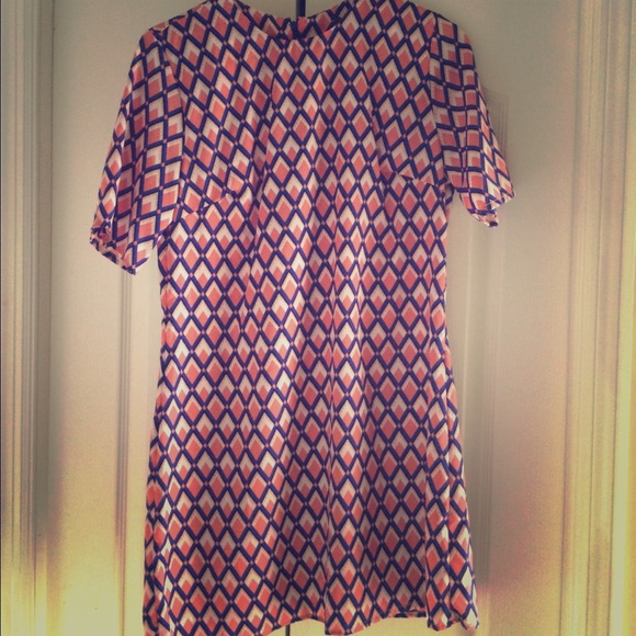 Blue & Coral Dress