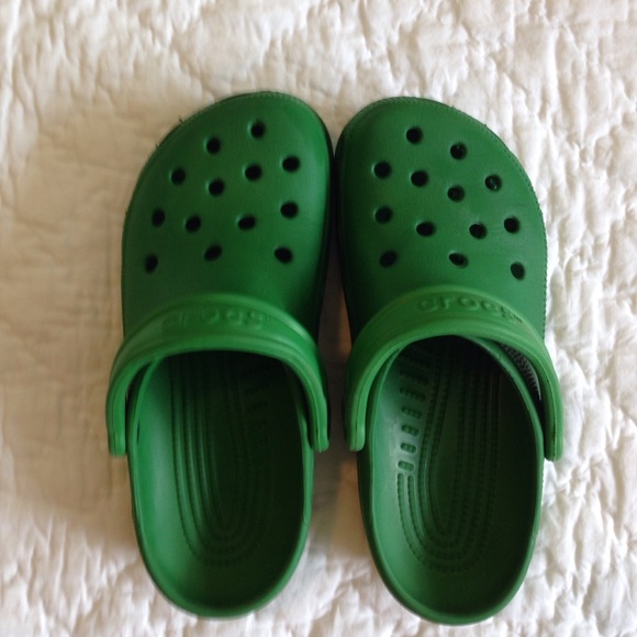 Green crocs