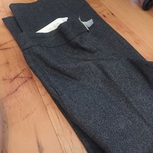 Fully lined wool wide leg pants