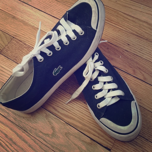 Navy Lacoste Shoes