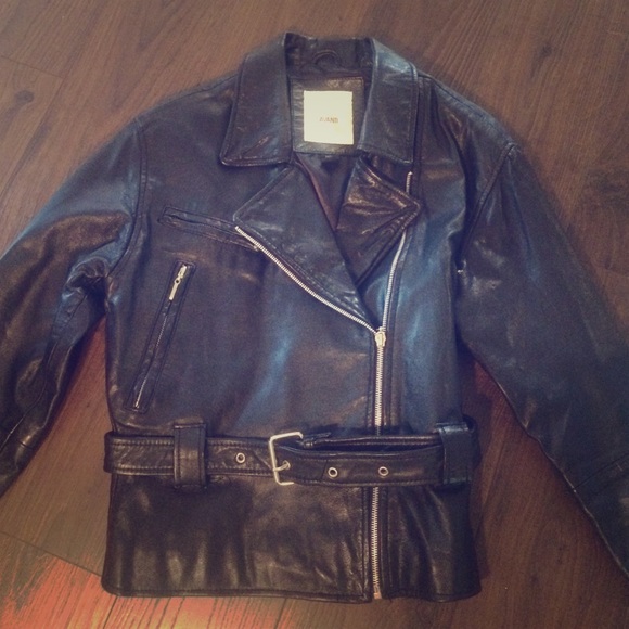 Avanti Leather black motorcycle jacket