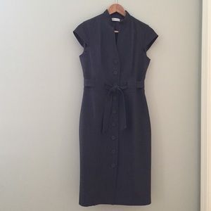 Calvin Klein Sheath Dress in Charcoal Grey