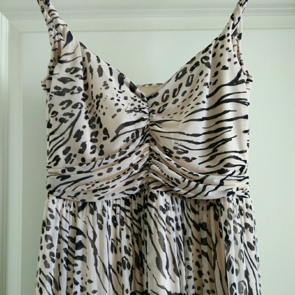 H&M printed chiffon dress