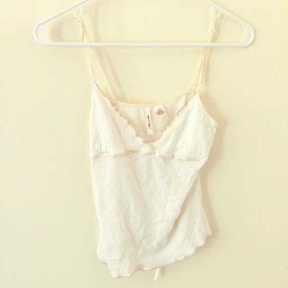 White cropped cami