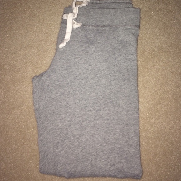 Gray jogger pants