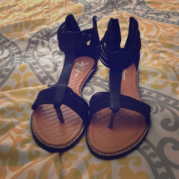 Black sandals