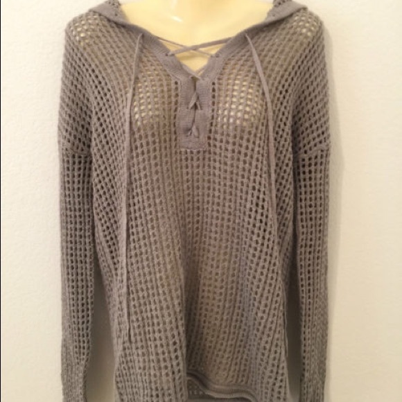 James Perse Sweaters - JAMES PERSE -Crochet Boho Sweater Top