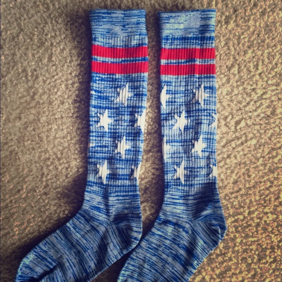 VS Pink USA Knee Socks
