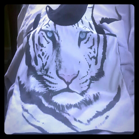 White tiger tank top