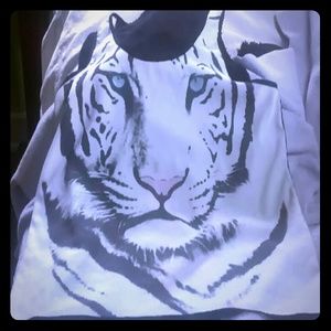 White tiger tank top