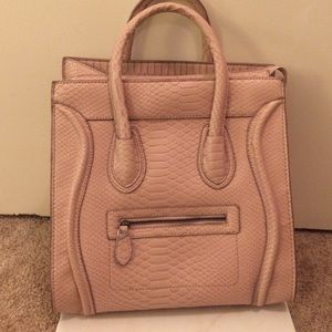 Pastel pink tote