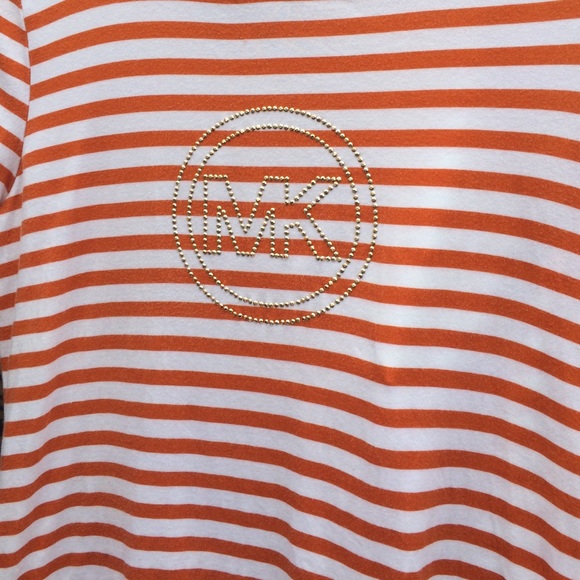 MICHAEL Michael Kors Tops - Michael Kors Orange and White T-Shirt