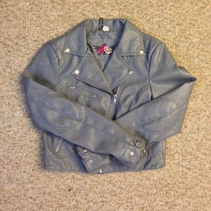 H&M Cropped Faux Leather Jacket