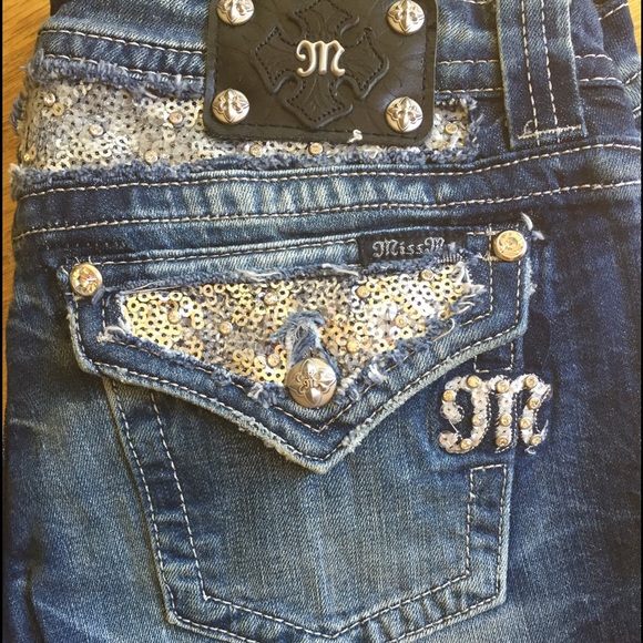 Miss Me Denim - 👖👖Miss Me Crystal Rhinestone NWT easy boot 32/31