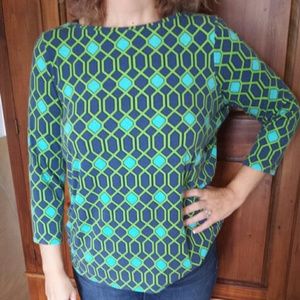 1X geometric women's top