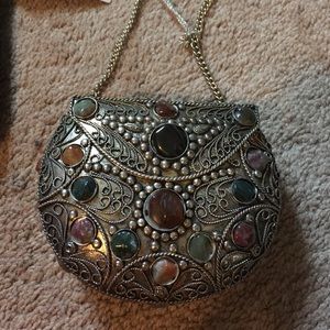 Metal jewel purse