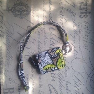 Vera Bradley lanyard and wallet.