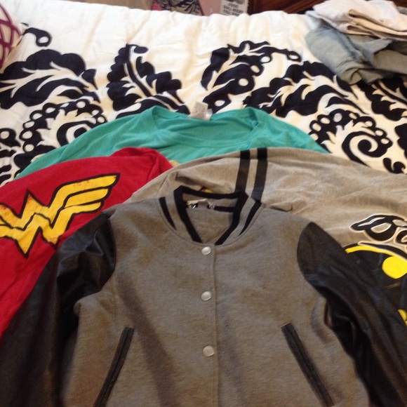 Three long sleeves and one jacket