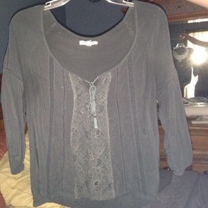 Aeropostale lace 3/4 sleeve shirt