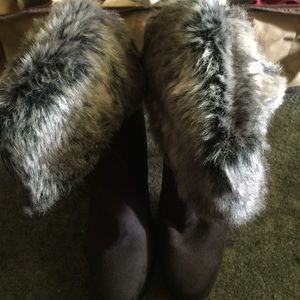 Cute furry boots!