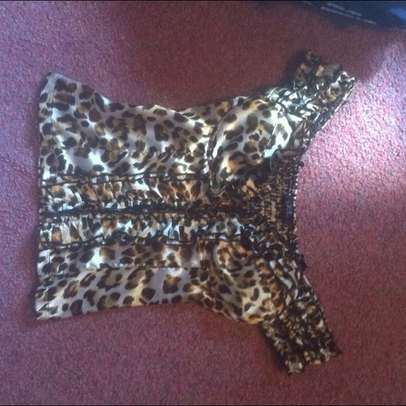 Silk cheetah top
