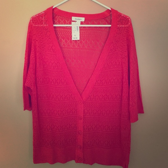 Dressbarn knit quarter sleeve sweater