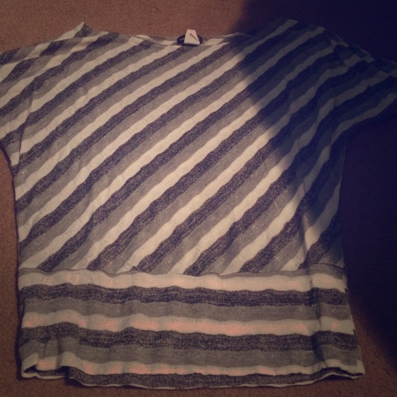 Grey Stripped Sweater