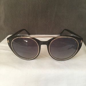 Authentic Tom Ford: Joan, Black/Gold Sunglasses