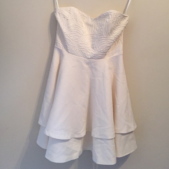 White cocktail dress