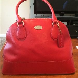 Bowler style leather handbag