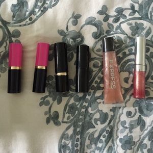 Lip gloss and lipstick