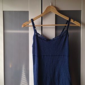 Lace Navy Tank