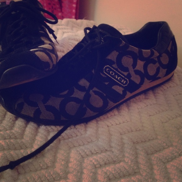 Monogram coach sneakers!!