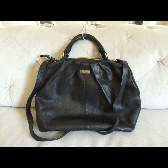 Kate Spade black leather cross body bag
