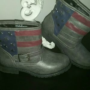 American Flag Ankle Boots