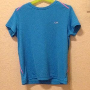 Blue and pink shirt
