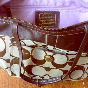 Authentic Coach Logo Tote