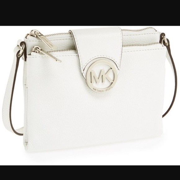 Michael Kors Handbags - Michael Kors, Large Fulton crossbody, White