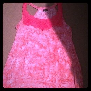 Coral Tie Dye Tank Top