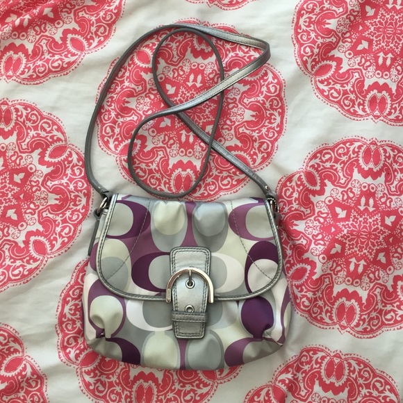 Authentic purple CC coach crossbody