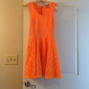 Neon orange dress