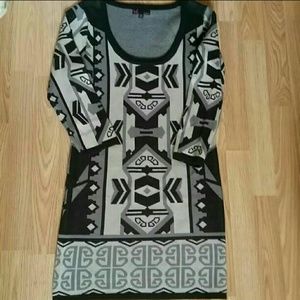 Aztec Sweater Dress