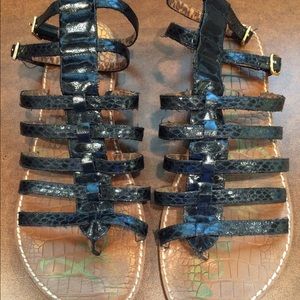 Sam Edelman Black Gladiator Sandals, size 8.5 or 9