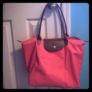 TRADE for a large navy Longchamp