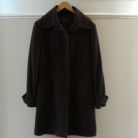 Brown felt trench coat - Picture 1 of 4