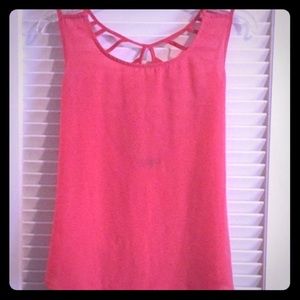 Coral pink hi and low tank