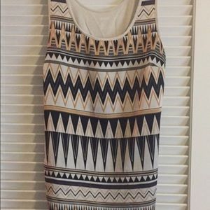 Silky Aztec tank top